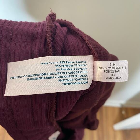 TOMMY JOHN Women’s Zen Ribbed Port Royale Lounge Pants Size Large - Picture 7 of 10